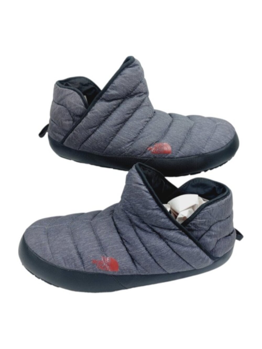 The North Face Men's Gray Thermoball Traction Puff Slip-On Winter Boot Size 14